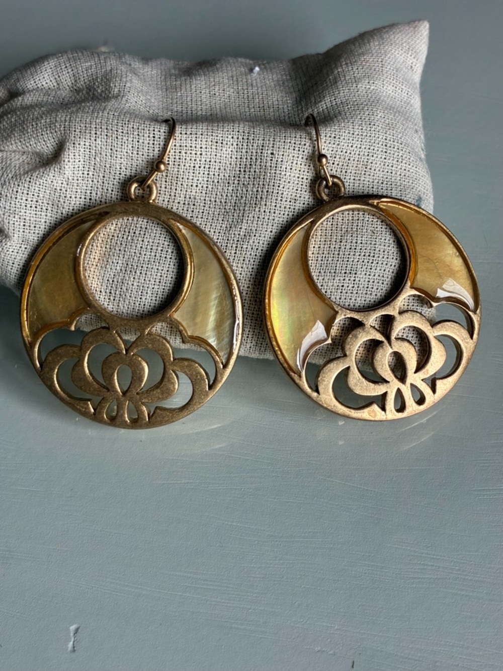 Bohemian Lia Sophia Round French Hook Earrings